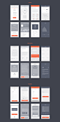 Blocks iOS Wireframe Kit : High fidelity iOS wireframe kit with 100+ screens