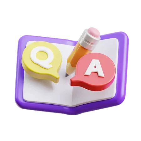 Quest and Answer 3D Icon-花瓣网