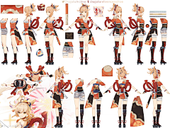 SATSUKI_m采集到角色三视图