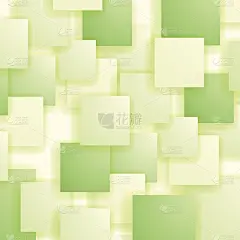 一组绿色方块。广场模式