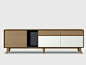 Solid wood sideboard AURA S1-2 Aura Collection by TREKU | design Angel Martí, Enrique Delamo: 