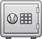 银色保险箱图标高清素材 UI 保险柜 保险箱 卡通 图标 手绘 免抠png 设计图片 免费下载