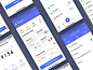 Collection design app web finance app app design icon ui web ios guide ui