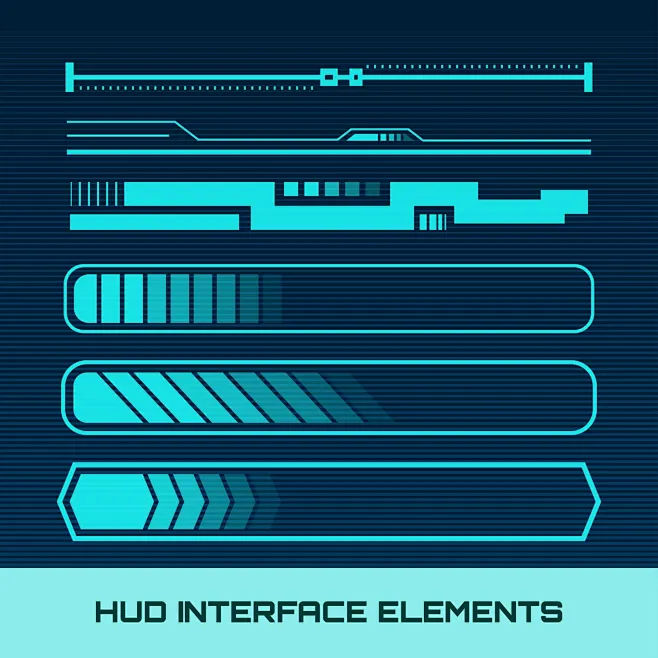 Hud Interface Elements-花瓣网