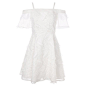 糖力2018春装新款欧美女装白色时尚气质吊带礼服裙刺绣羽毛连衣裙