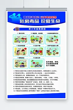 最新原创学校禁毒文化宣传海报-众图网