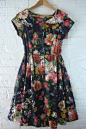 Vintage floral garden party dress