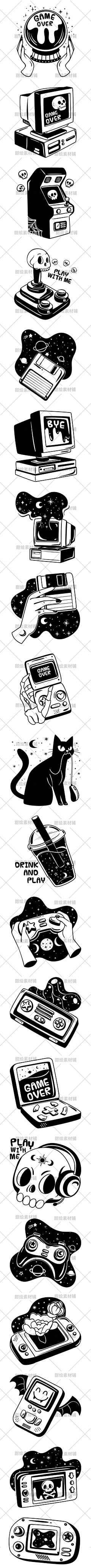 甜绘素材铺采集到复古/做旧