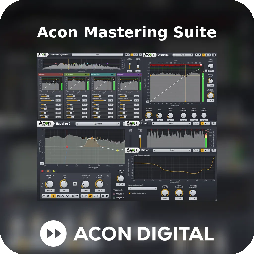 Acon Digital Mix And Mastering Suite 1.5.2 破解版 – 音频母版制作插件