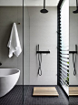 Beautiful minimalist bathroom | Australian Interior Design Awards: 