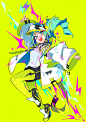 #イラスト ⚡⚡⚡VIVID　SPARK⚡⚡⚡ - くるみつ的插画 - pixiv : ⚡⚡⚡