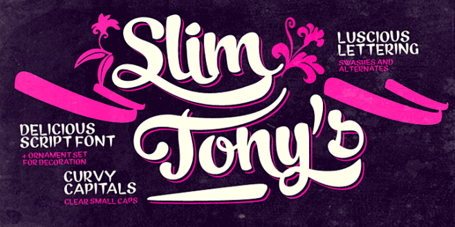 Slim Tony Font Famil...