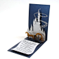 Custom Made Fairy Tale Pop-Up Wedding Invitation but I would use for a princess birthday party