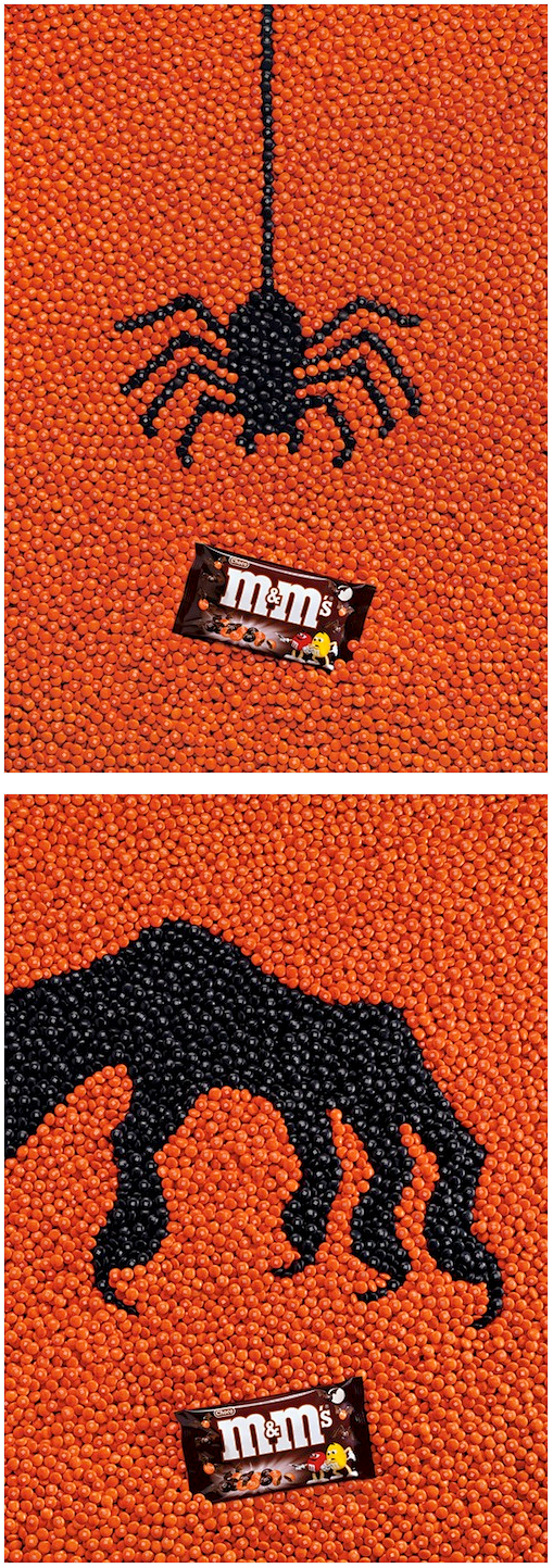 m&m 糖果的万圣节广告 | 视觉中国