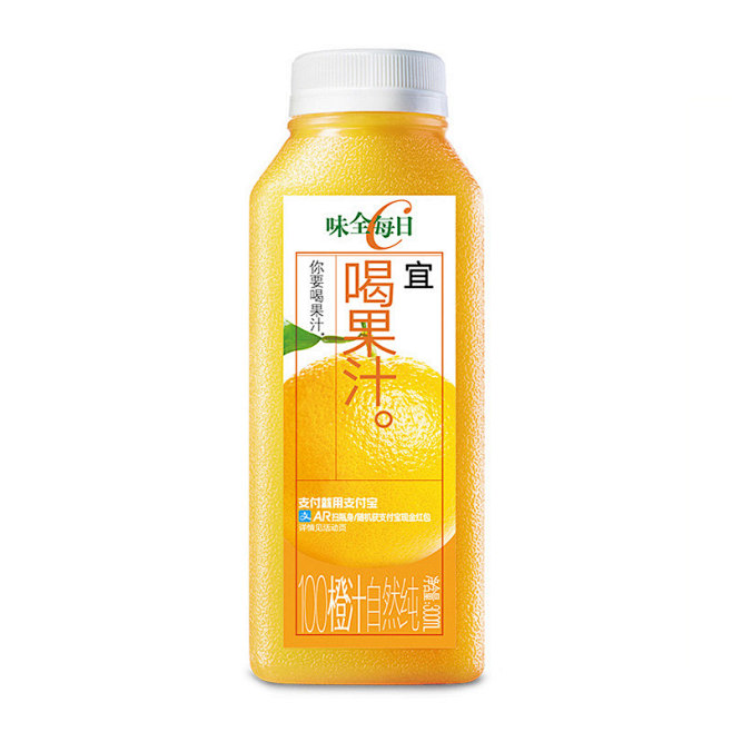 味全每日C纯果汁橙汁300ml 冷藏饮料...