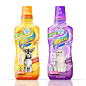 Pets Dental Fresh packaging design : Packaging design for the bottle sleeve for pets' oral hygiene liquid.