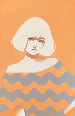 #海报美学#  色彩中的情绪  日本插画师 aka ​ ​​​​