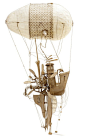 惊人的复古飞行机械纸模，强烈的蒸汽朋克风格和动人的机械美学，以及艺术家的工匠精神都令人感动～ 来自墨尔本艺术家Daniel Agdag（publicoffice.com.au）