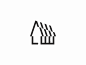 Re-Estate building home house modern minimal simple icon logo