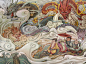 【画·龙】奇缘系列（完整）
《奇缘——乱》
创作时间：2009年11月
“好热好热！现在还是春天呃，都被你们几个小坏蛋搅乱啦！”
“小白，听话好不好，别再下雪啦，人家花圃里的花苗才刚抽嫩芽叻！”
“下吧下吧，反正我有伞～哈哈！”
“哎呀呀～别对着我的耳朵吼啊！”