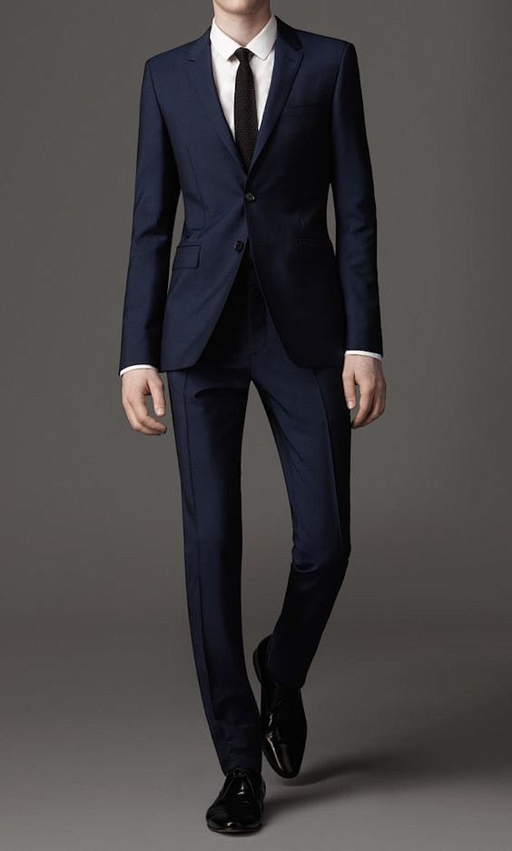 men fashion,blue sui...