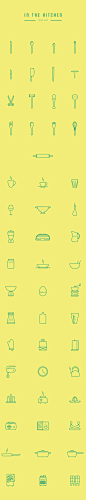 In The Kitchen – Free Icon Set on Behance
