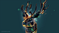 General 2560x1440 Desktopography digital art deer reindeer teal Adam Spizak