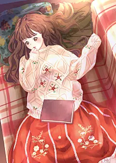 淘宝卖家秀上看到的妹纸 超可爱 就画了~