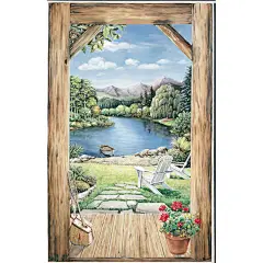 york220美国进口YORK约克墙纸/壁纸-门窗湖光风景壁画 包邮-淘宝网