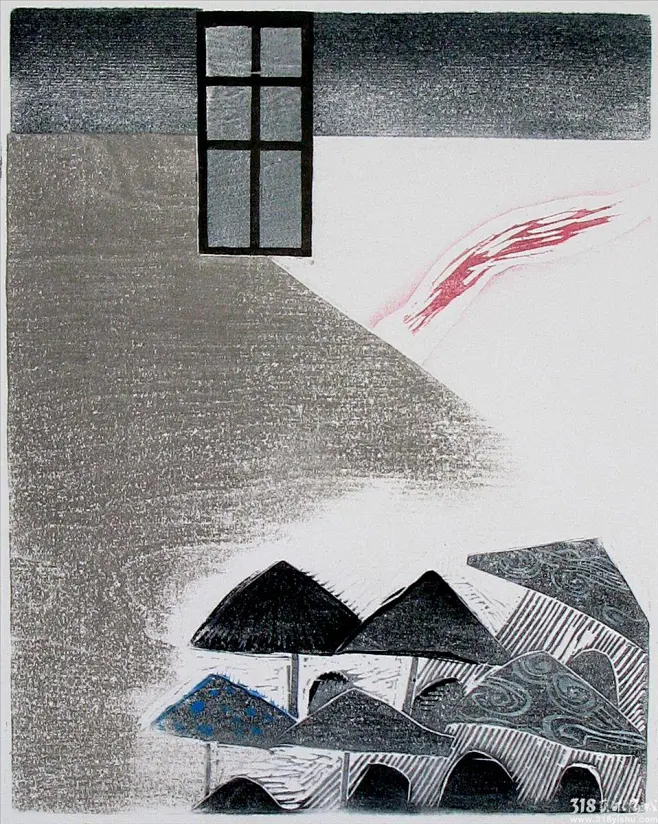 版画,木刻版画,版画作品,318-花瓣网