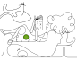 All around the lline - Various illustration and more