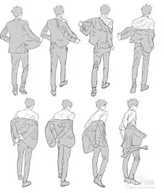 动漫人物衣服褶皱的画法