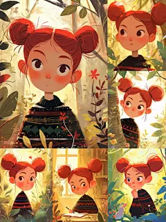 如何用 Mj 做儿童插画绘本保持人物一致性 - 小红书