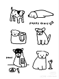 简化小狗 Pin page