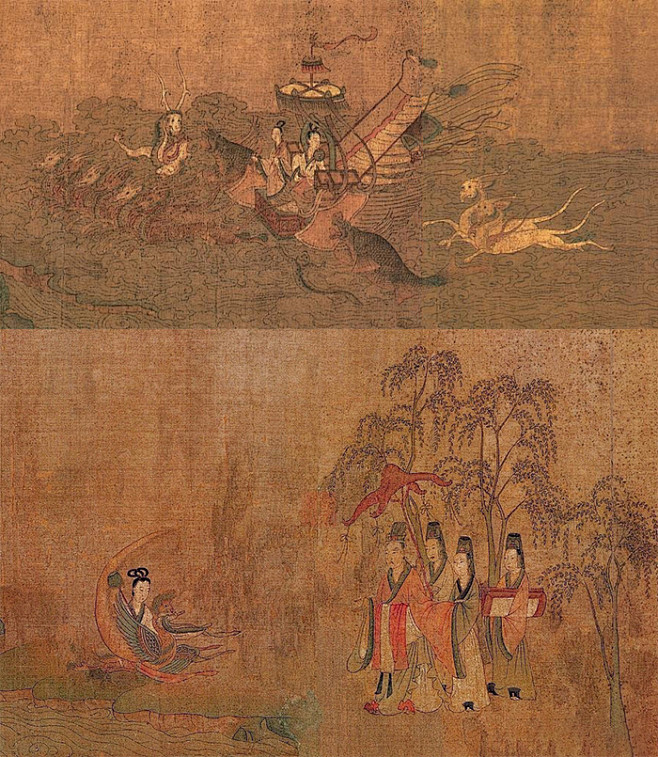 顾恺之（东晋）《洛神赋图》(宋代摹本) 北京故宫博物院