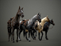More game ready horses, Pogar Marius : So these are the other horses versions that I have done. I hope you like it!
They are ready for buy  !
https://gumroad.com/l/Ruqml Complete Horse Files (fbx model, zbrush, 3ds max, psd files and toolbag scene)
https: