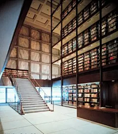 AD 经典：拜内克古籍善本图书馆,© SOM and Ezra Stoller/Esto