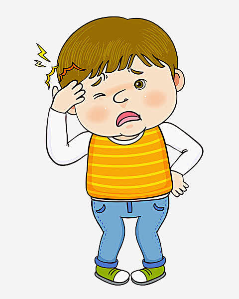 撞头的男孩高清素材 一个 卡通 手绘 撞头 棕色 男孩 简图 黄色 免抠png 设计图片 免费下载