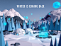 winter is coming back low poly design c4d