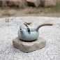 茶器铺 哥窑整套茶具 配套茶座 开片 功夫茶具-淘宝网