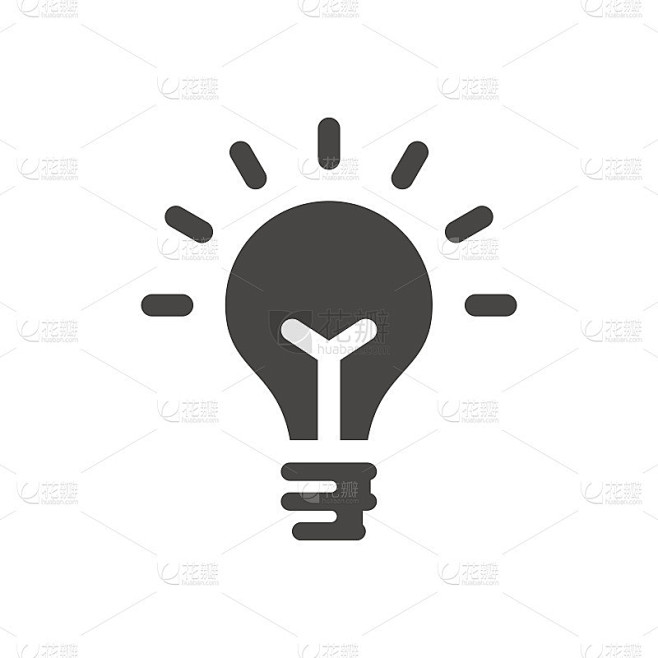 灯泡黑色矢量图标
