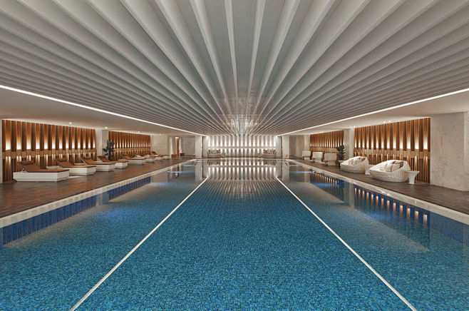 上海宝华万豪酒店, 上海市, 室内游泳池