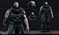 The final version of the 2020 Smasher look was build from assets that we already had. Like the Arasaka tactical suit designed by Jan Marek and Ben Andrews and executed by Grzegorz Chojnacki that was responsible for making in game Smasher model as well.
