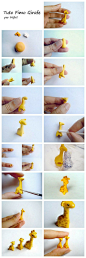 Fimo or Polymer Clay Giraffe Tutorial