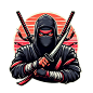Image of Ninja for Tshirt Design