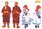 Easton and Engracia Turnarounds by *joodlez on deviantART