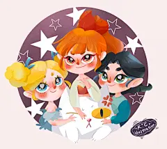 飞天小女警重绘_阿是小白羊阿__插画师作品_涂鸦王国gracg.com