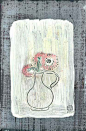 常玉 SANYU｜作品 Works
CR266   瓶画
1930年代，油画 镜面 12.7x9公分
以中文及法文签于右下方
http://www.artofsanyu.org/
