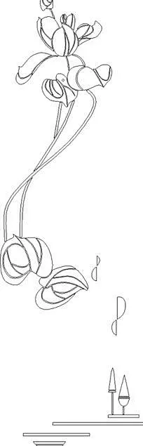 荷花线描_百度图片搜索