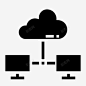 云系统计算机连接性图标 免费下载 页面网页 平面电商 创意素材